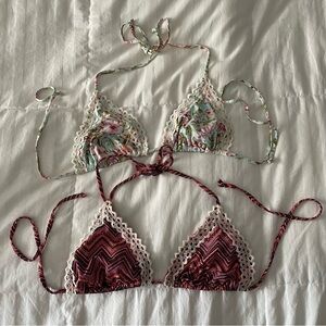 2 H&M Bikini Tops Size L
